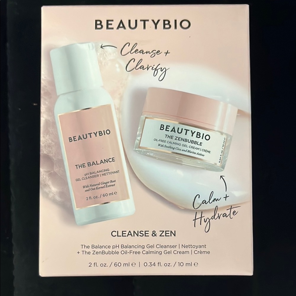 Beauty Bio Skincare Set - The Balance & The ZenBubble - Travel Size Kit 2 Pc